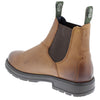 Frank James Braunston Men's Greasy Brown Pull On Chelsea Boots