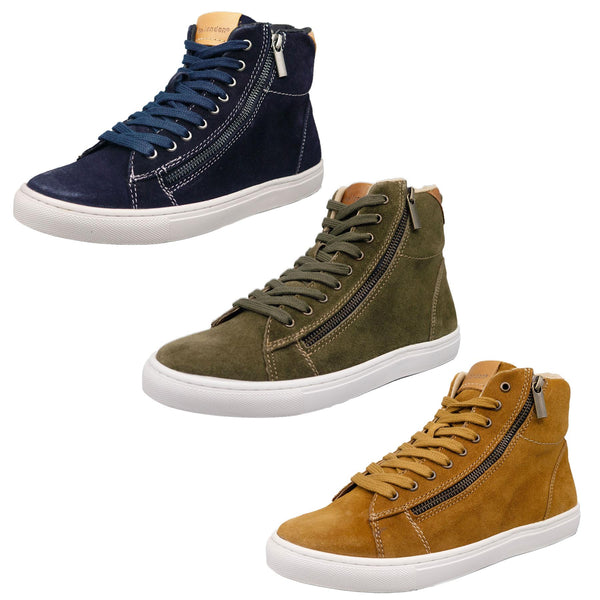 HX London Ilford Suede High Top Trainers