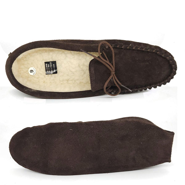 Coopers Men's Fleece Lined Softsole Moccasin Slippers Made In England