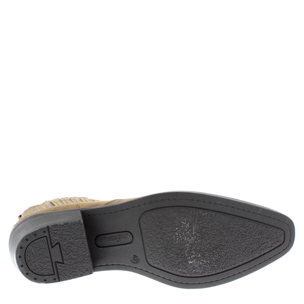 Wrangler Tex Mid Men's Leather Pull On Cowboy Chelsea Boots