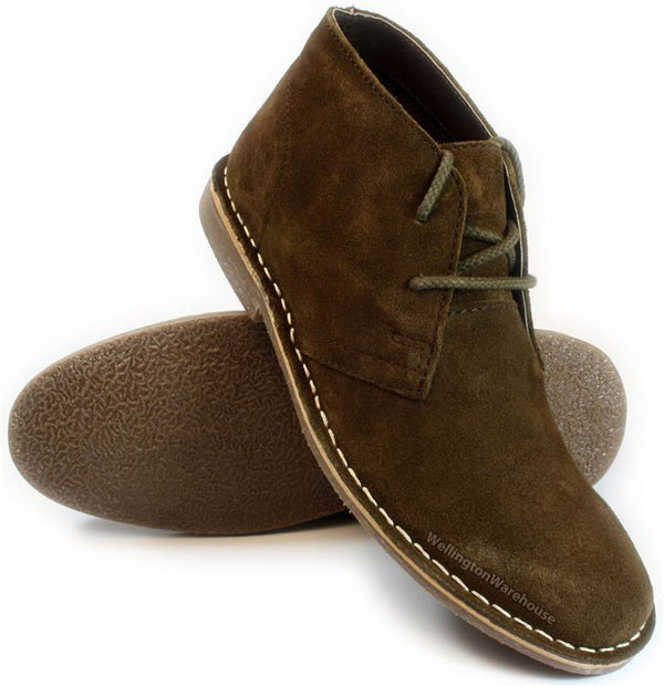 Red Tape Crick Gobi Suede Leather Mens Desert Lace Up Chukka Boots
