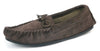 Coopers Men's Cotton Lined Suede Moccasin Slippers Made In England